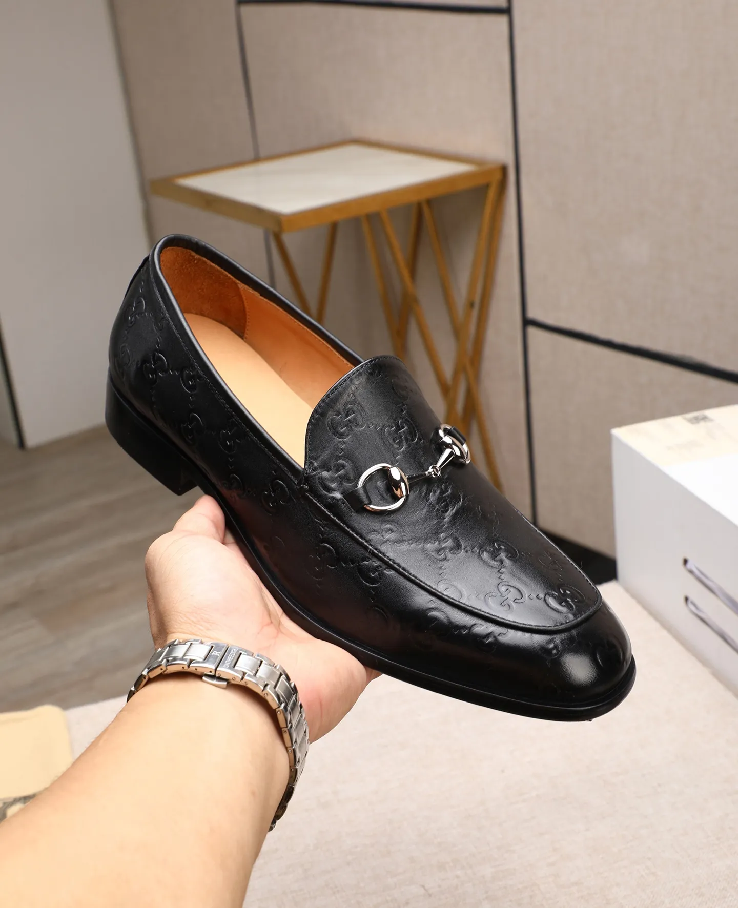 Men's shoes 💰620 📛📛Original version (water-dyed cowhide) Gucci GUCCI official website formal shoes 🌀 Italy 🇮🇹 imported cowhide ➕ top imported water-dyed cowhide lining 💋 fine handmade original bottom, the real thing looks better when photographed in person Standard size 39-44 (38 45 customized)